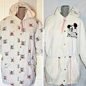 🦩Vintage Disney Mickey Reversible Hooded Parka🦩